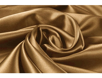 Stretch Satin Hell Mokkabraun