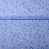 100% Katoen Poppy Bloem Baby Blauw