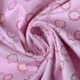 100% Katoen Poppy Bloem Roze