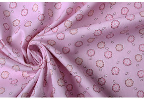 100% Katoen Poppy Bloem Roze