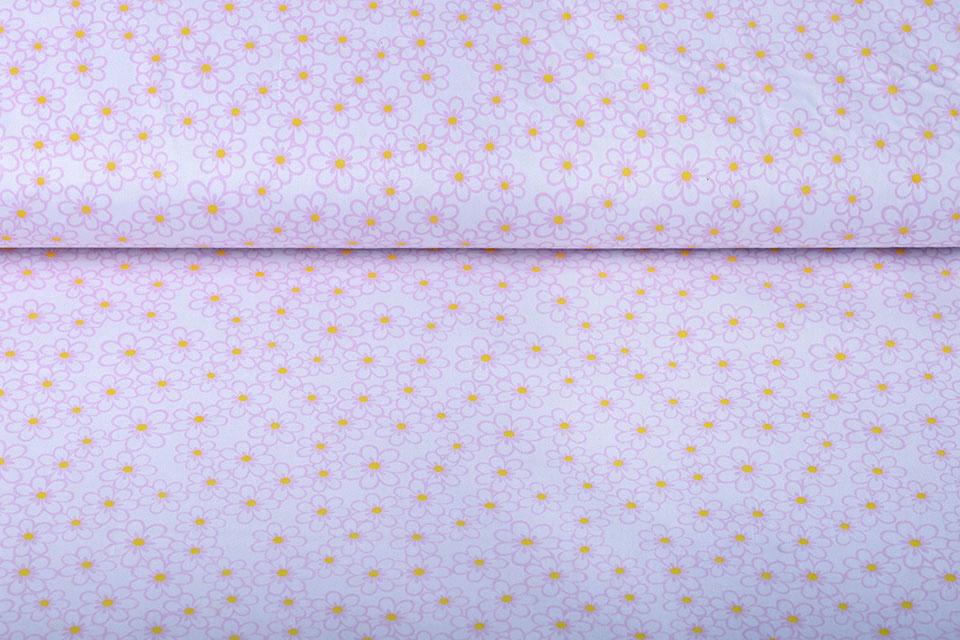 100% Cotton Daisy Pink