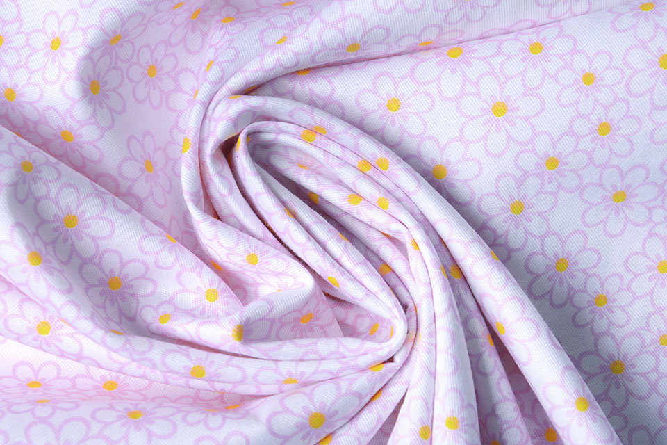 100% Cotton Daisy Pink