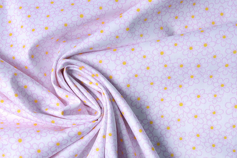 100% Cotton Daisy Pink