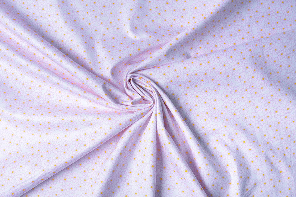 100% Cotton Daisy Pink
