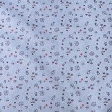 100% Baumwolle Posy Blau-Grau