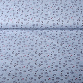 100% Cotton Posy Blue-Grey