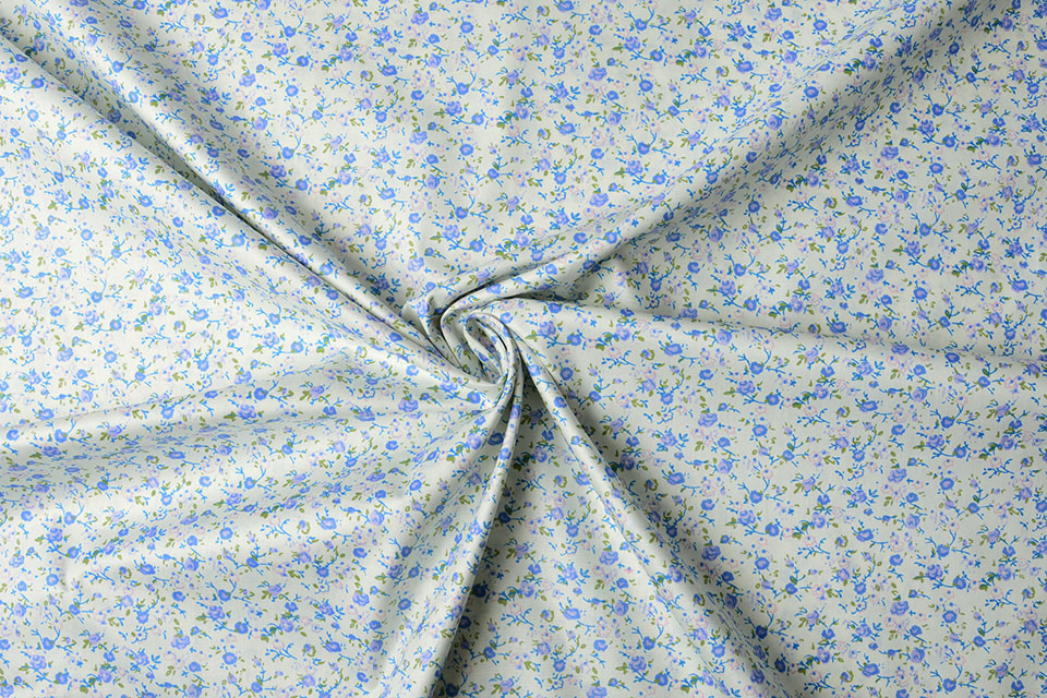 100% Katoen Nova Creme Blauw