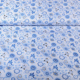 100% Baumwolle Lipalesa Blau