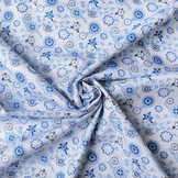 100% Baumwolle Lipalesa Blau