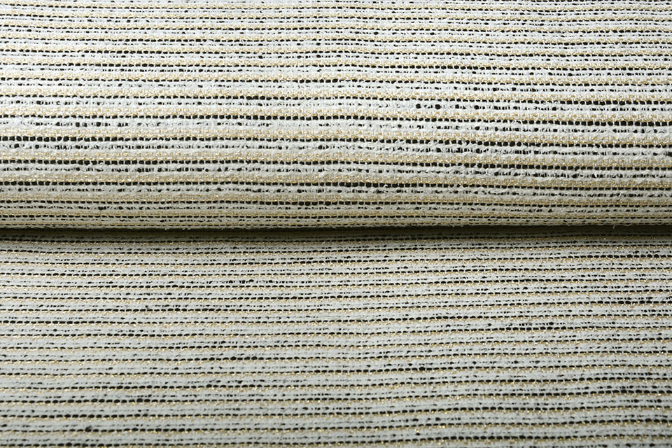 Bouclé Sjanelli Streifen Annabel Creme