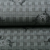 Viscose Stretch Bengaline Bloem Ruit