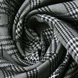 Viscose Stretch Bengaline Flower Checks