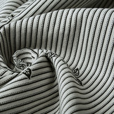 Viscose Stretch Bengaline Bloem Strepen