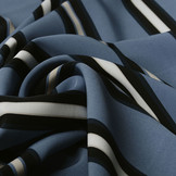 Crepe Printed Lizzy Stripes Jeans