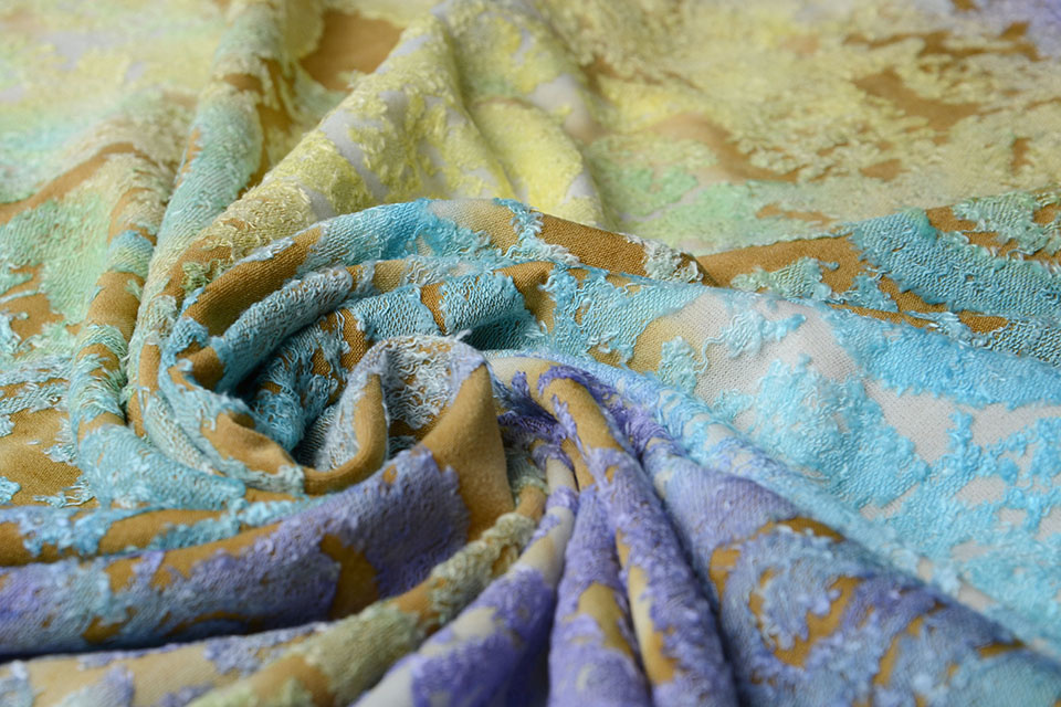 Tricot Viscose Tie Dye Ornament Licht