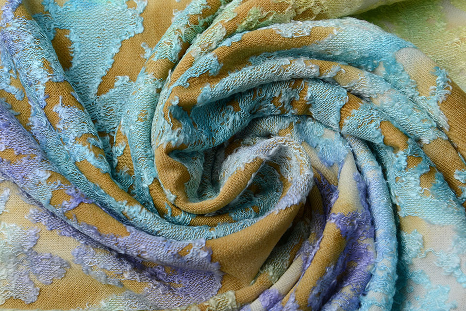 Tricot Viscose Tie Dye Ornament Licht