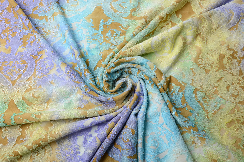 Tricot Viscose Tie Dye Ornament Licht