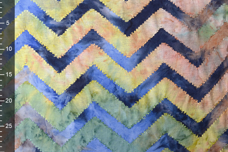 Tricot Viscose Tie Dye Zig Zag Groot