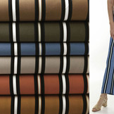 Crepe Printed Lizzy Stripes Ocher