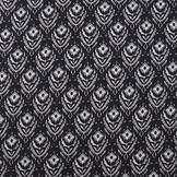 100% Viskose Ornaments Marine Blau