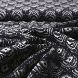 100% Viscose Ornaments Marine Blauw