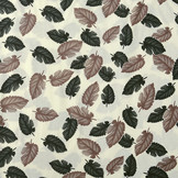 100% Viscose Pagoa Leaves Creme