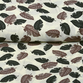 100% Viskose Pagoa Blätter Creme