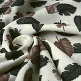 100% Viscose Pagoa Bladeren Creme