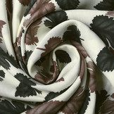 100% Viskose Pagoa Blätter Creme