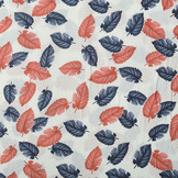 100% Viscose Pagoa Leaves Off-White