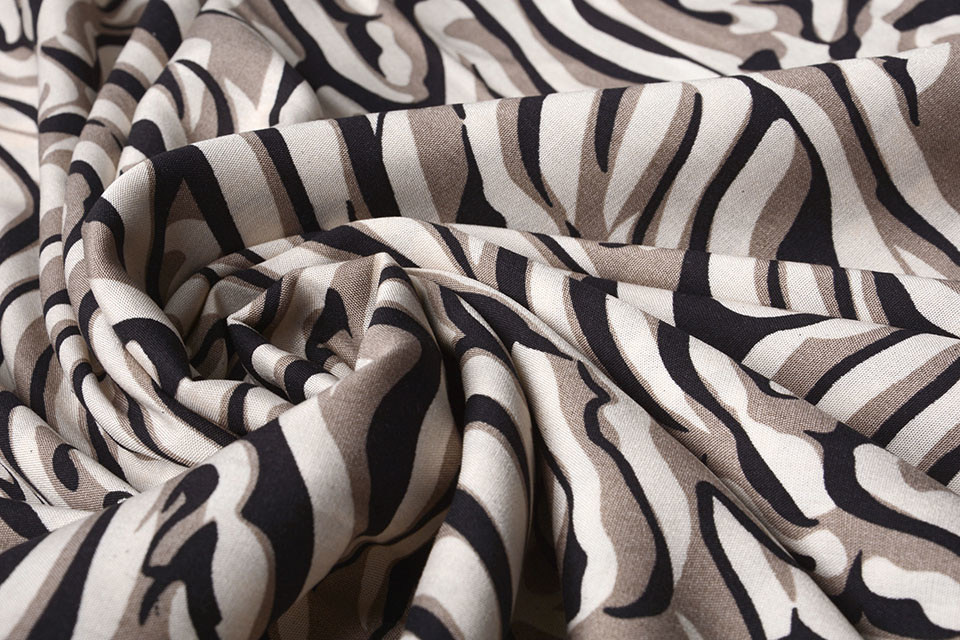 100% Viscose Korowha Beige Taupe