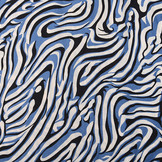 100% Viscose Korowha Beige Blue