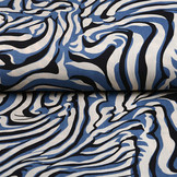 100% Viscose Korowha Beige Blue