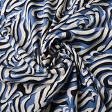 100% Viskose Korowha Beige Blau