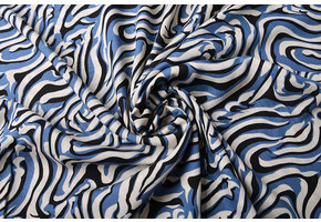 100% Viskose Korowha Beige Blau