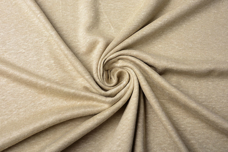Leinen Jersey Beige