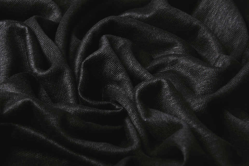 Leinen Jersey Schwarz
