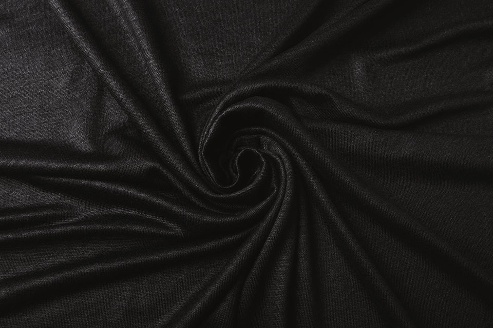 Leinen Jersey Schwarz