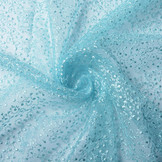 Mesh Geborduurd Ster Bloem Baby Blauw