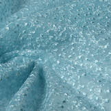 Mesh Embroidered Star Flower Baby Blue