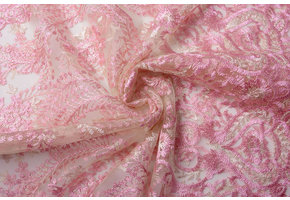 Mesh Geborduurd Emily Roze