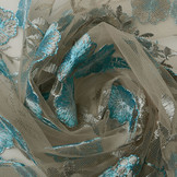 Mesh Geborduurd Olivia Taupe Blauw