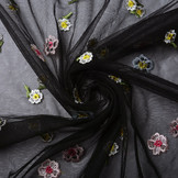 Mesh Geborduurd Bella