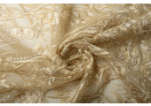 Mesh Embroidered Victoria Light Gold