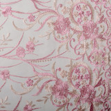 Mesh Geborduurd Victoria Roze