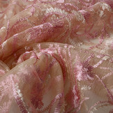Mesh Geborduurd Victoria Roze