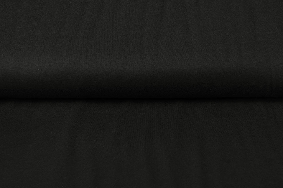 100% Baumwolljersey Schwarz