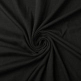 100% Baumwolljersey Schwarz