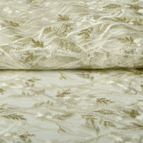 Mesh Embroidered Emma Creme Army Green