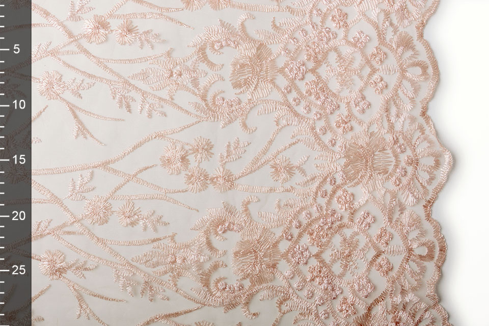 Mesh Embroidered Emma Salmon